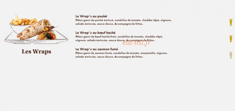 Le Comptoir du Malt — carte page 13