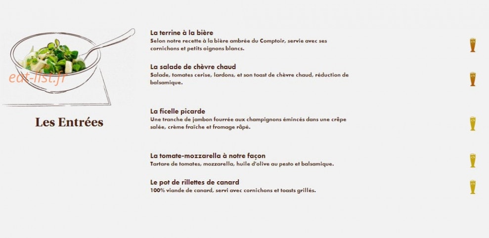Le Comptoir du Malt — carte page 5