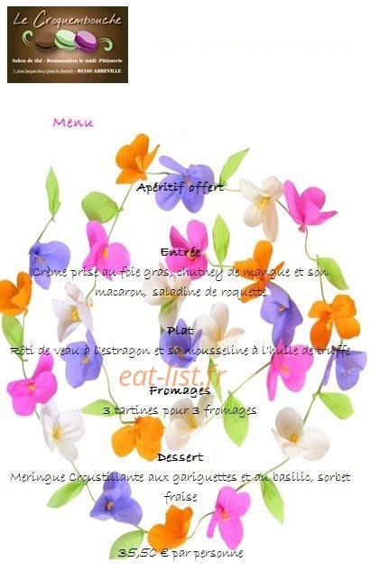Le Croquembouche — carte page 2