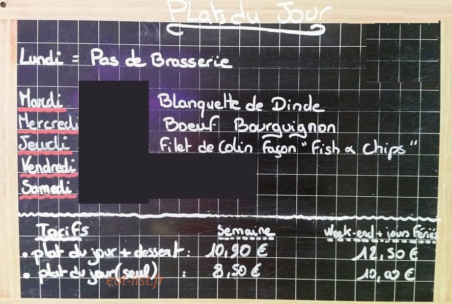 Le Petit Bistrot à Abbeville - menu et photos
