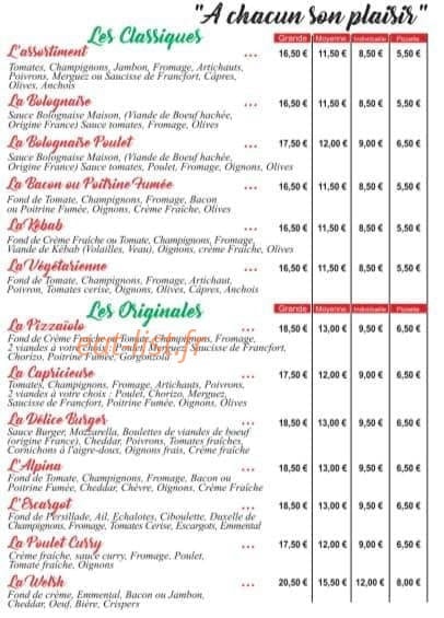 Le Pizzaïolo — carte page 4