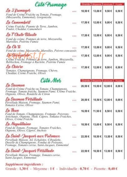 Le Pizzaïolo — carte page 5
