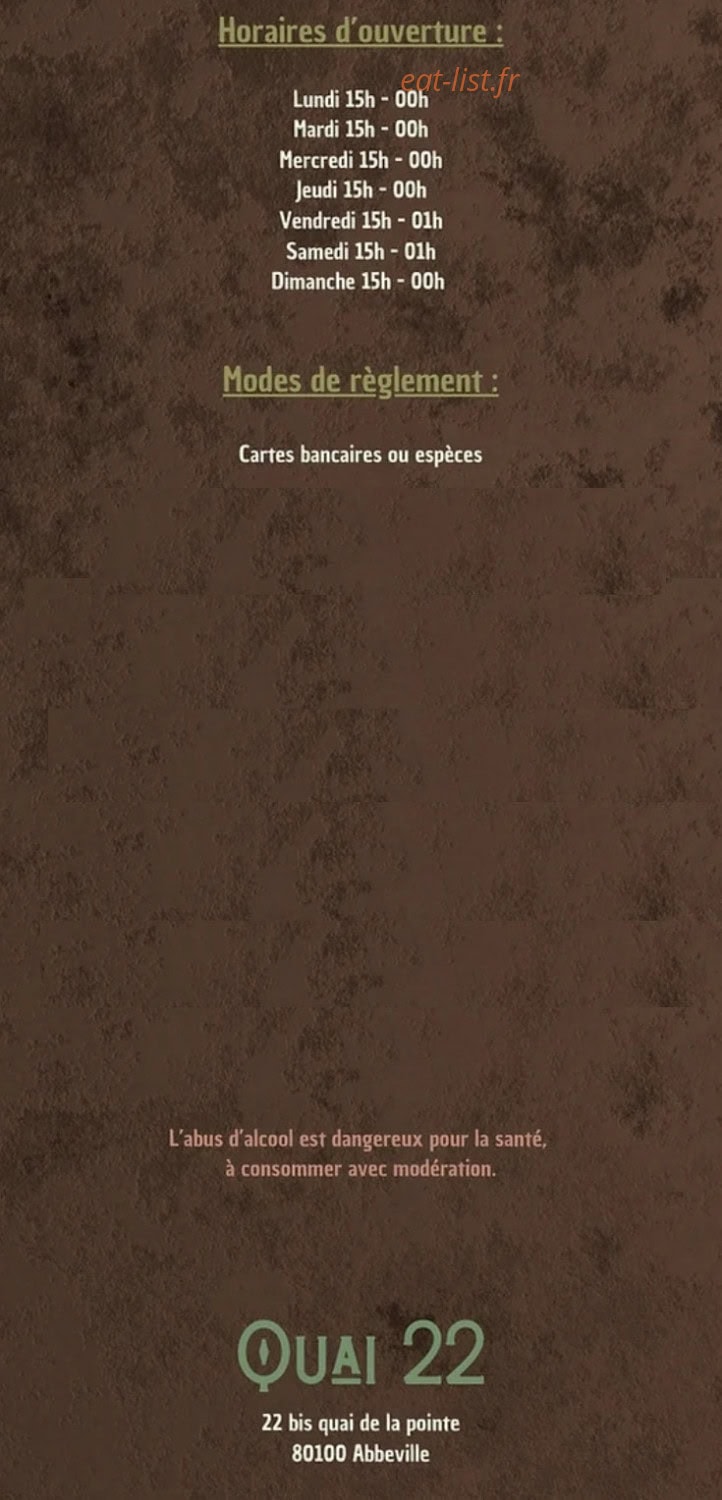 Quai 22 — carte page 8