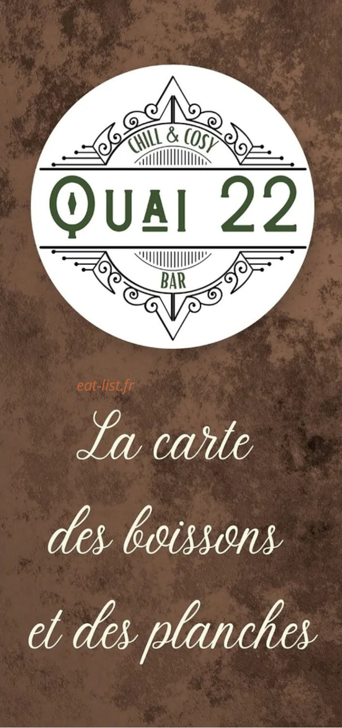 Quai 22 — carte page 1