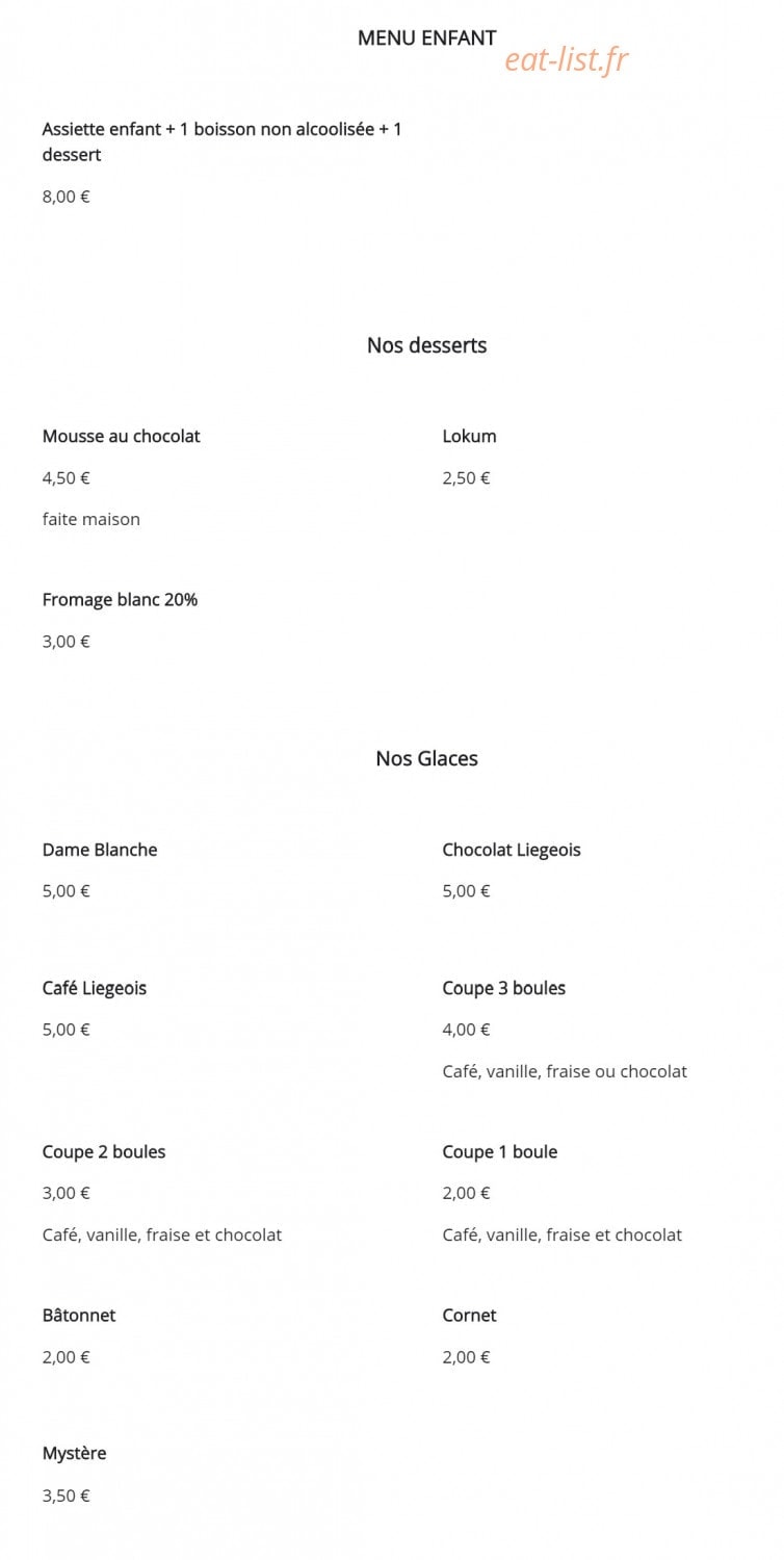 Restaurant Efes — carte page 5