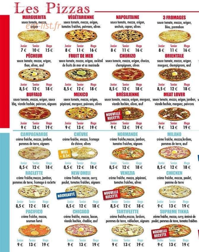Pizza Venezia — carte page 2