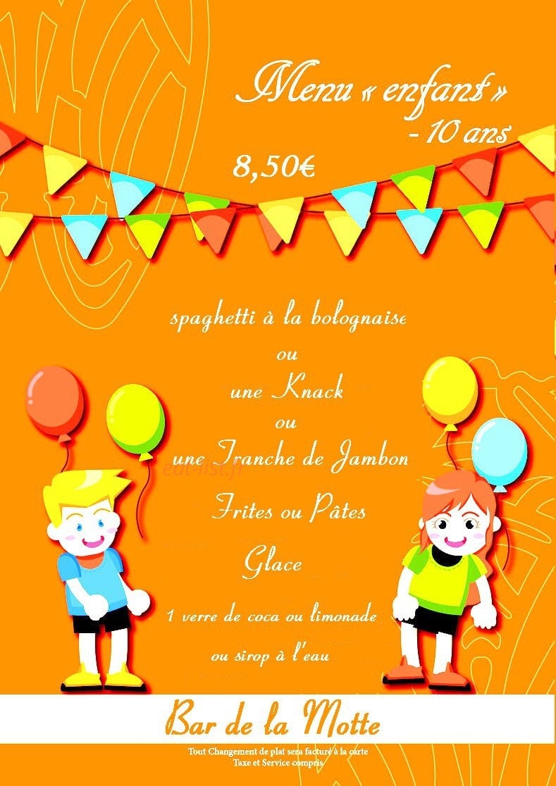 Bar de la Motte — carte page 6