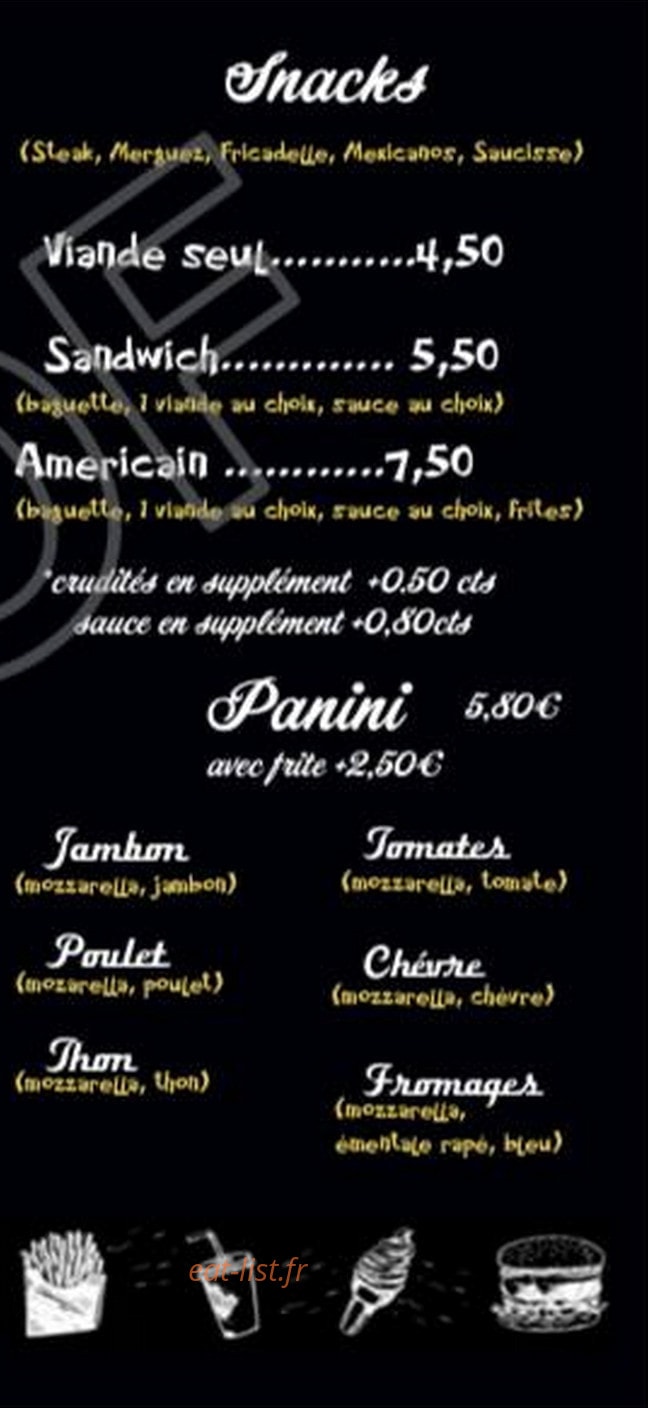 Chez Joey — carte page 4
