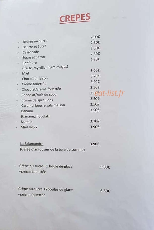 La Salamandre — carte page 5