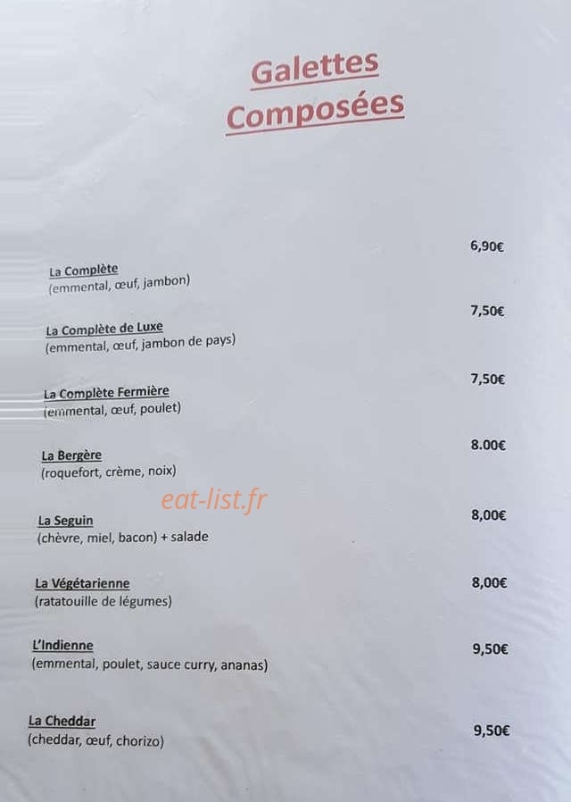 La Salamandre — carte page 1