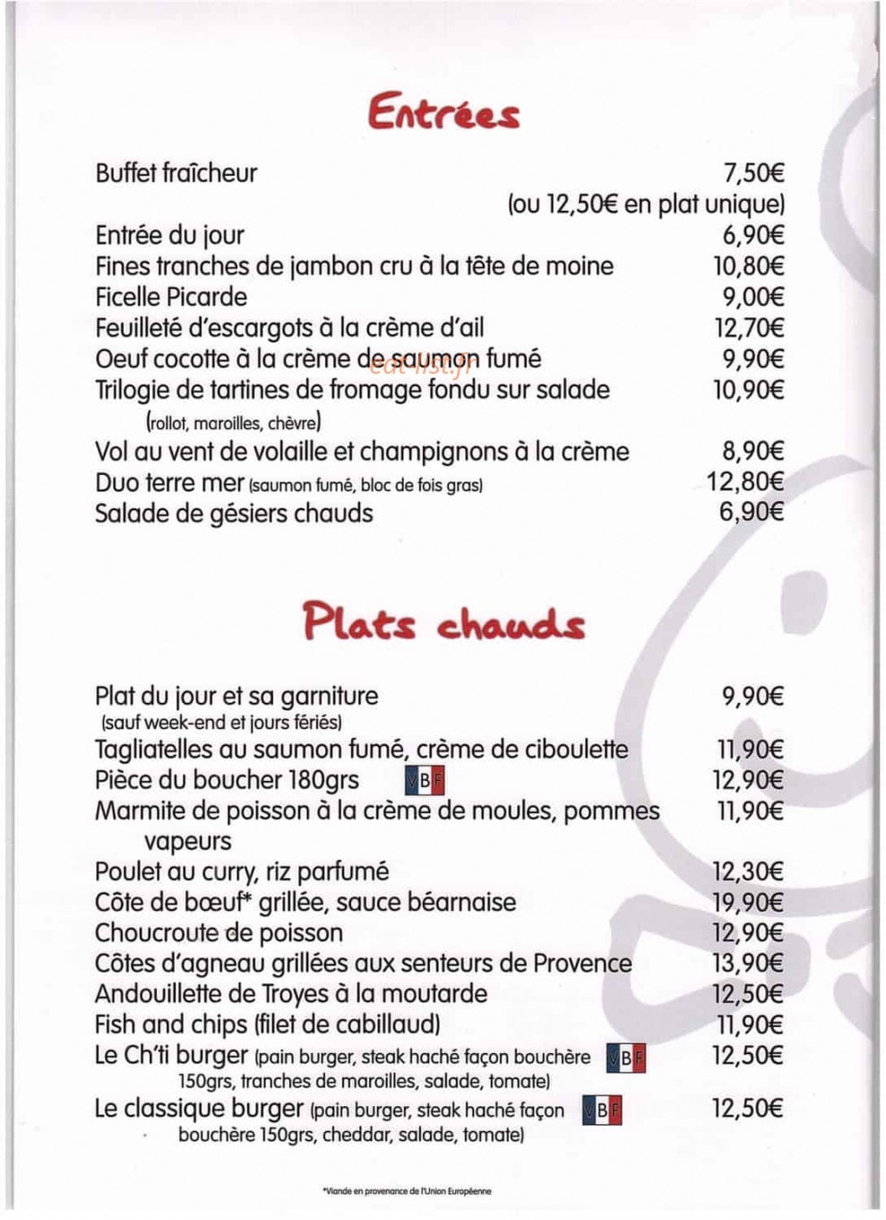 L'aromate — carte page 2