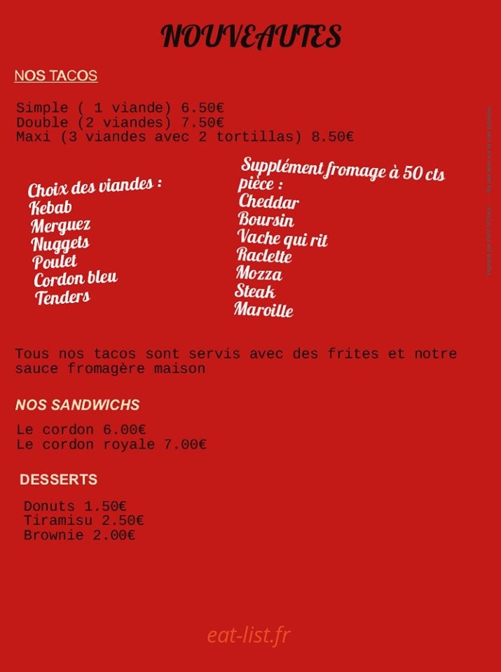O'tchiot kebab — carte page 1