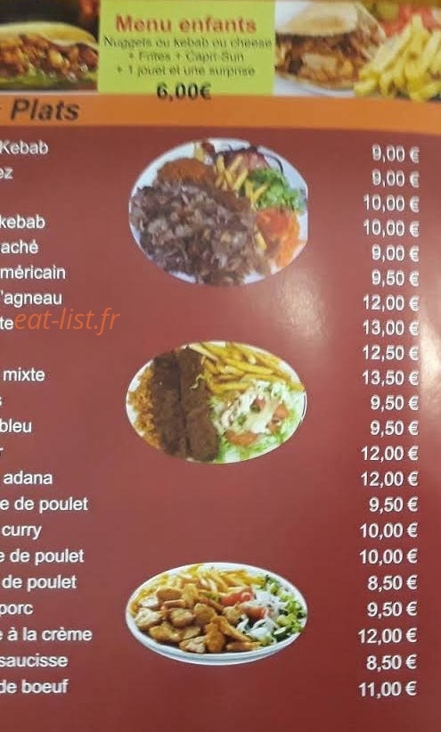 Restaurant Harbonnieres Grill — carte page 2