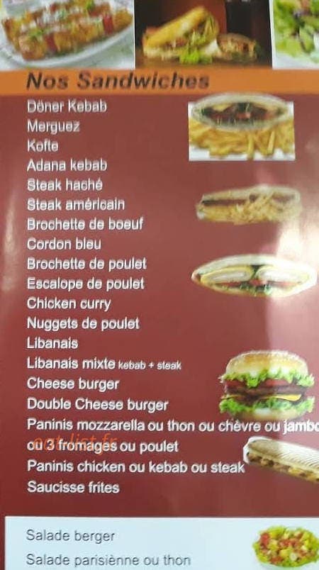 Restaurant Harbonnieres Grill — carte page 3