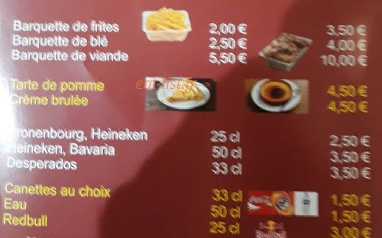 Restaurant Harbonnieres Grill — carte page 4