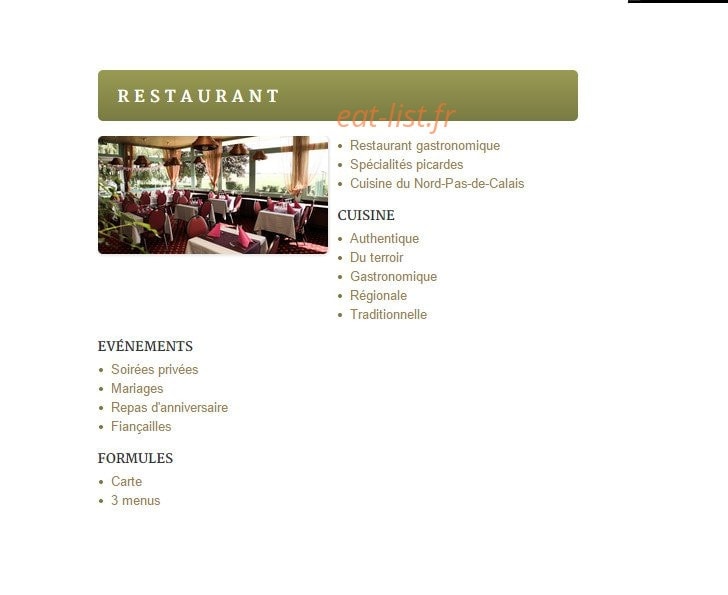 Au relais de l'europe — carte page 1