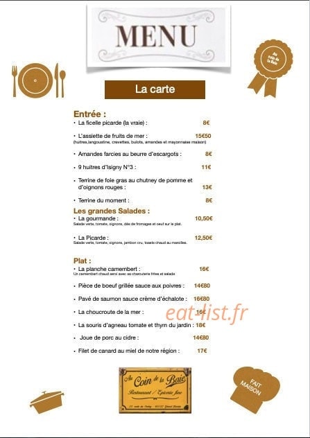 Au coin de la Baie — carte page 2