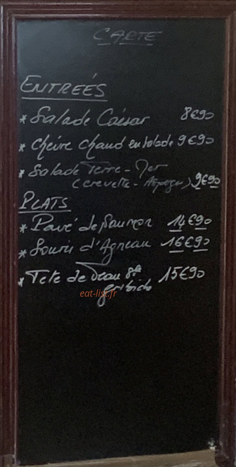Le Cheval Noir — carte page 1