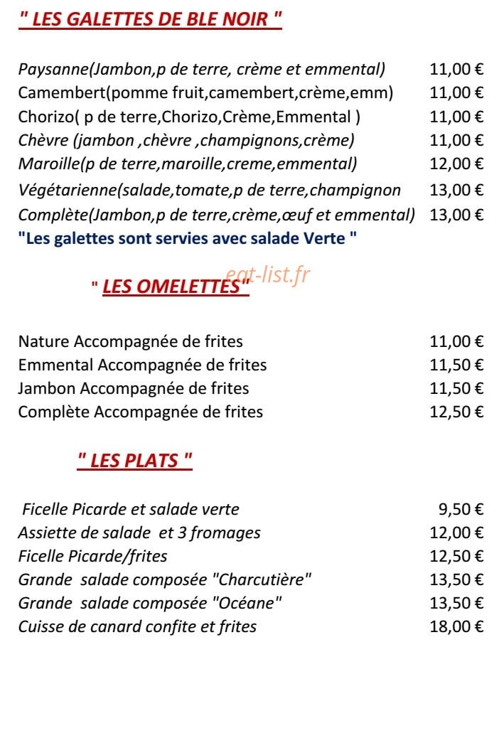 Esprit Passion Du Goût — carte page 1
