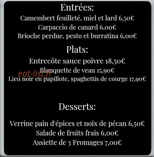 L'Entre'potes — carte page 1