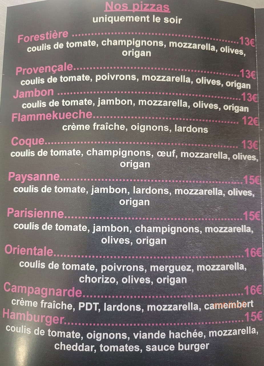 La grignottine — carte page 2
