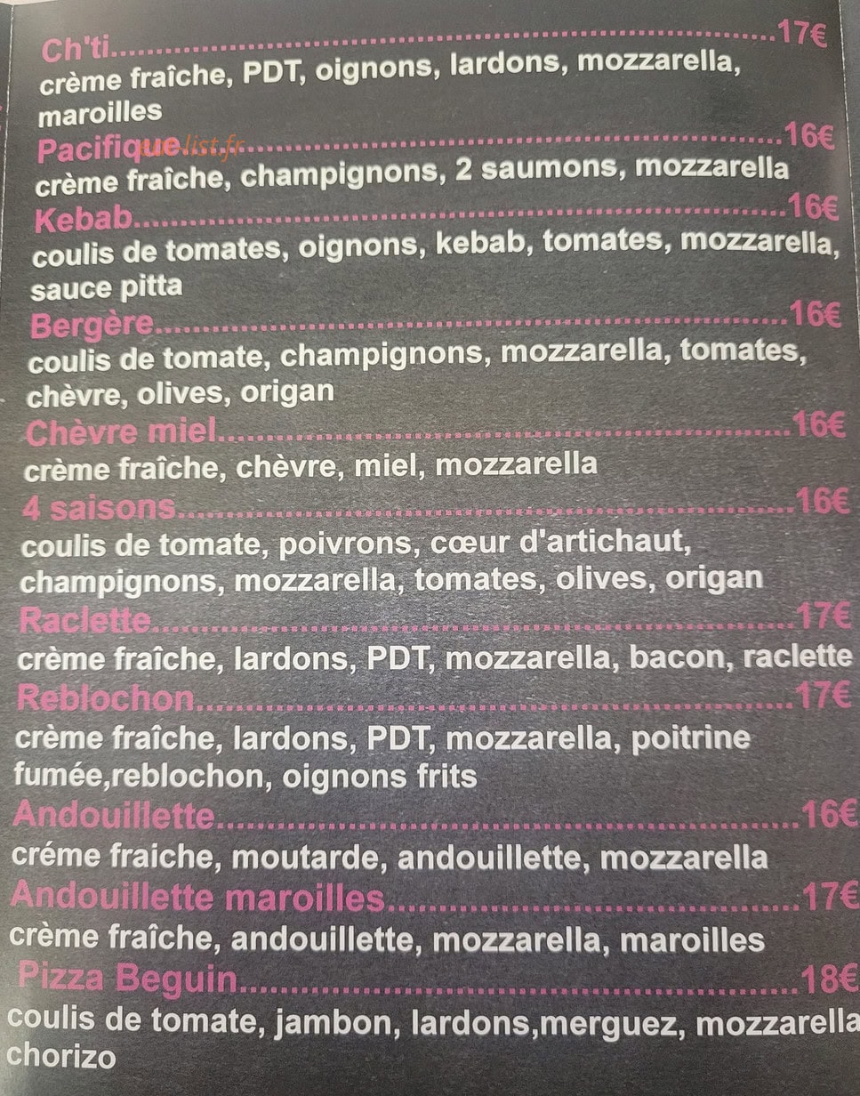 La grignottine — carte page 3
