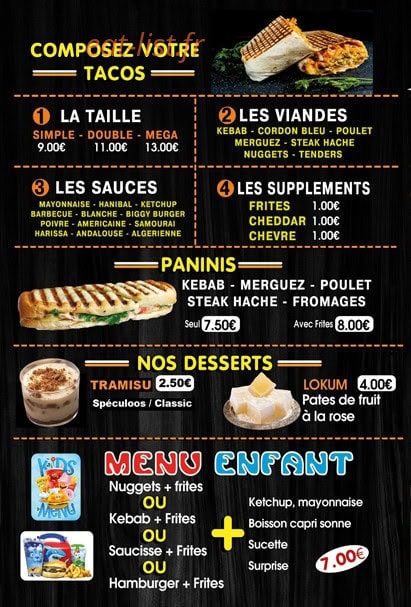 My Kebab House — carte page 4