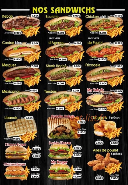 My Kebab House — carte page 2
