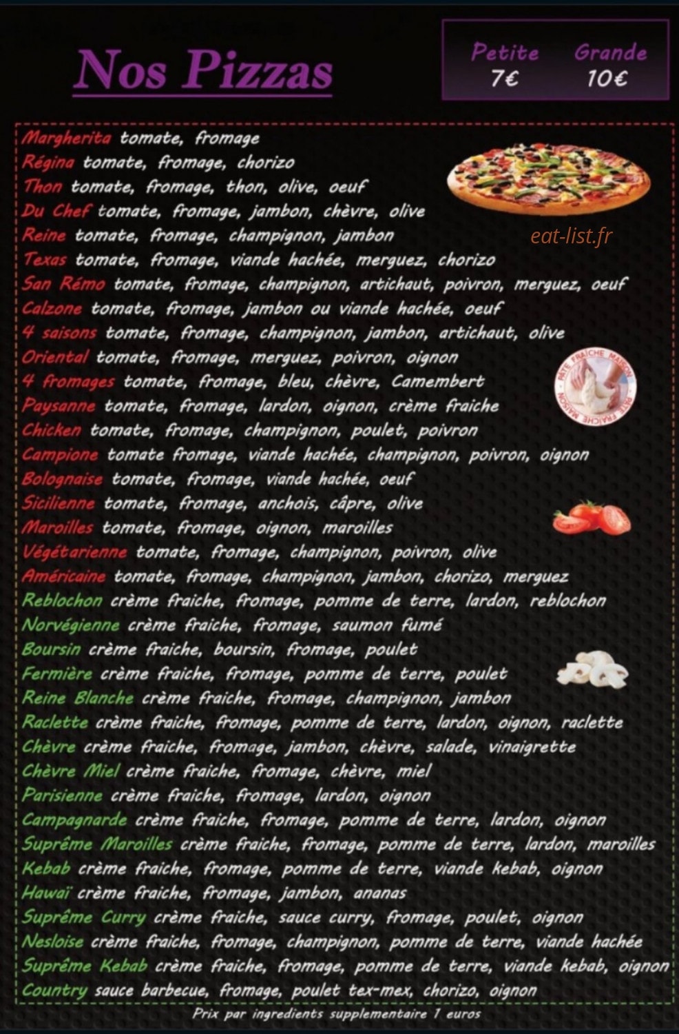 Pizza Casalinga Ã  Nesle - menu et photo