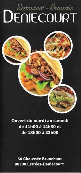 Carte et menu Deniecourt Estrees Deniecourt