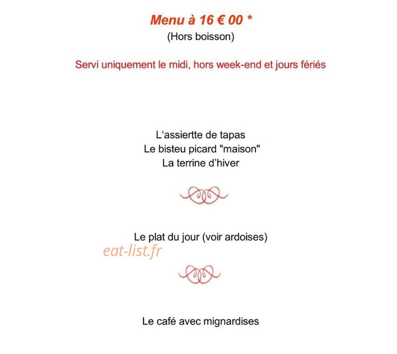 Aux gars du nord — carte page 5