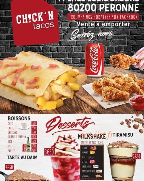 Chick'N'Tacos — carte page 3