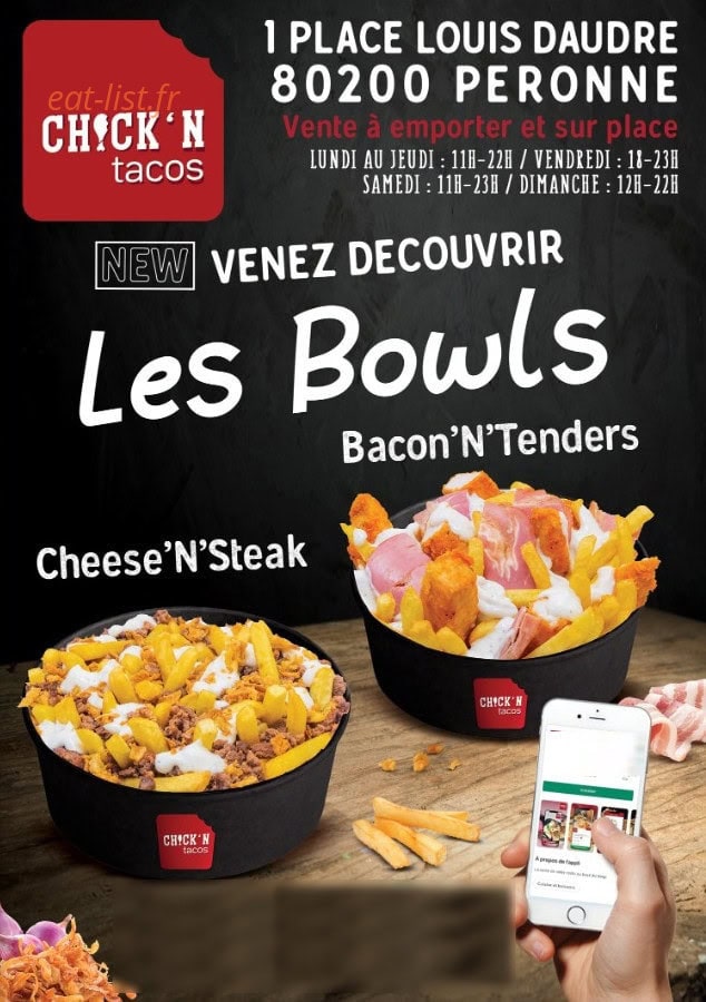 Chick'N'Tacos — carte page 1