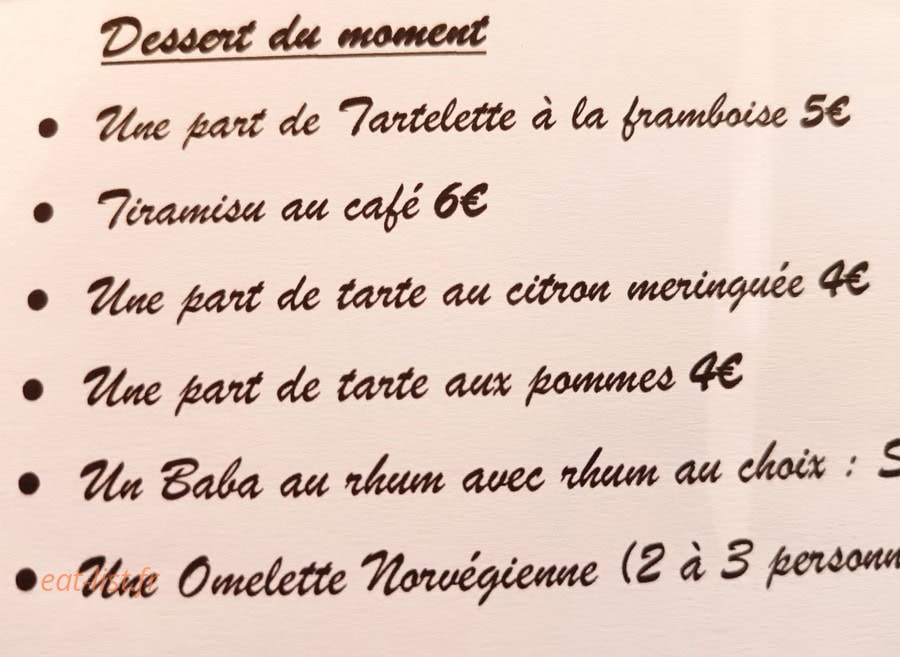 La Belle Epoque — carte page 3