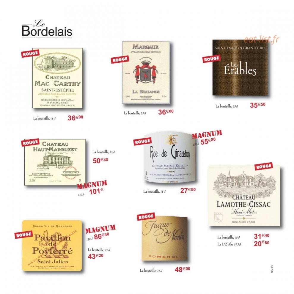 Le Bistrot D'Antoine — carte page 19
