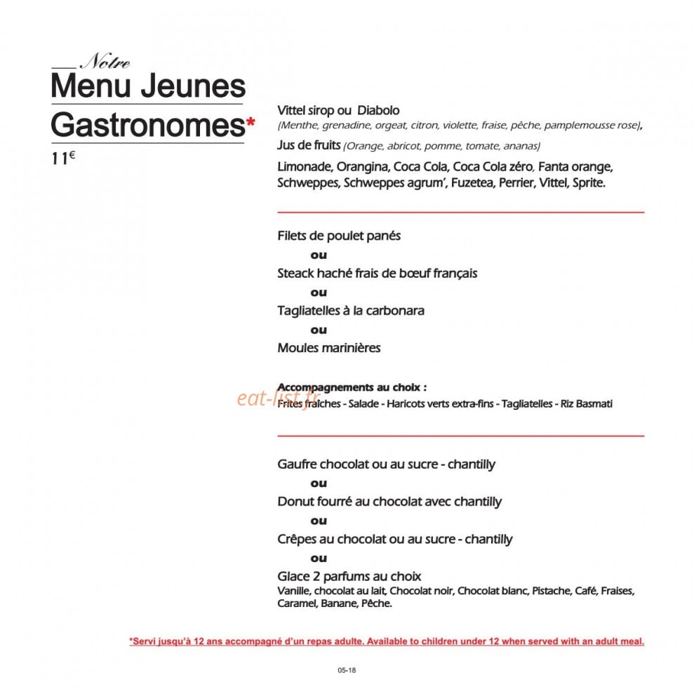 Le Bistrot D'Antoine — carte page 10