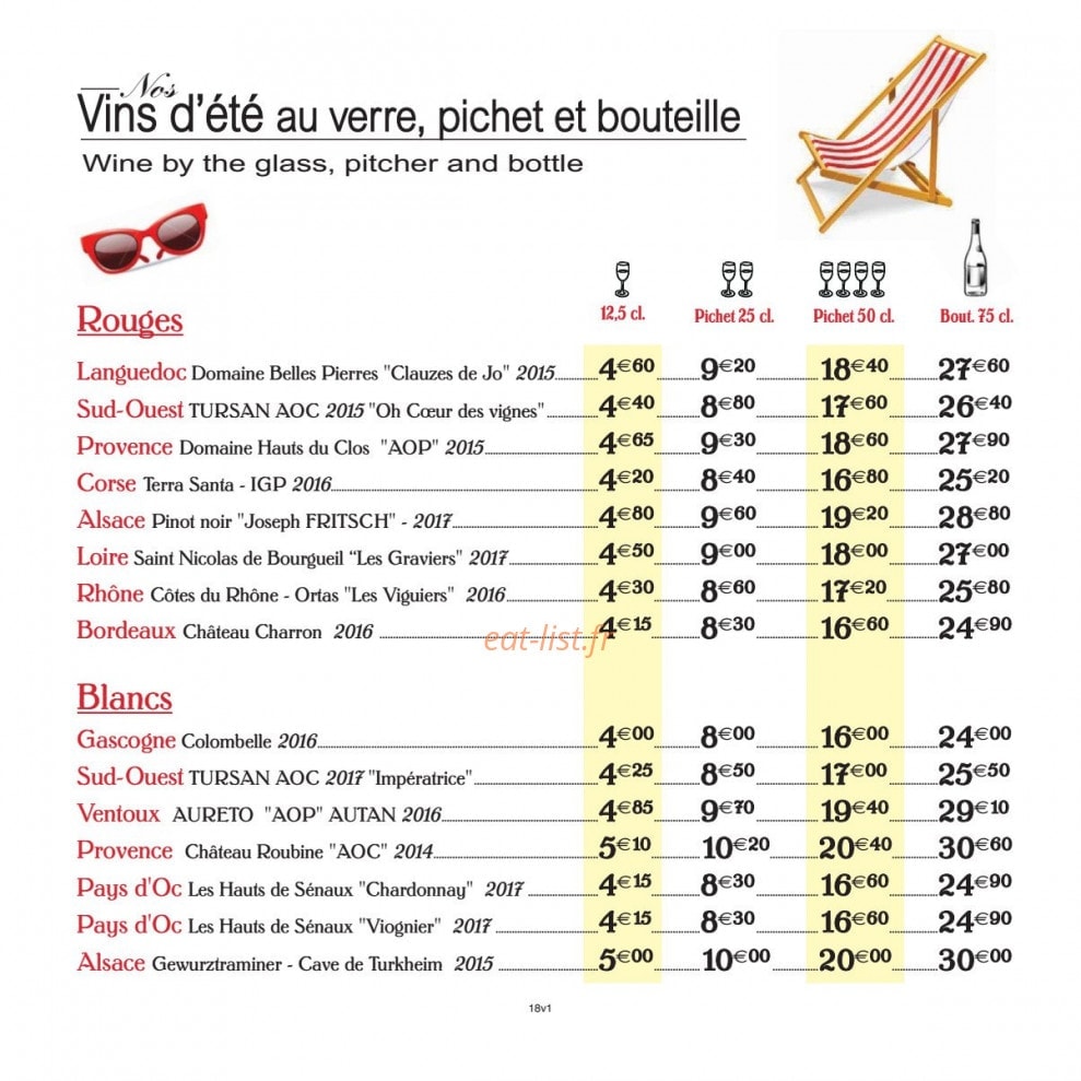 Le Bistrot D'Antoine — carte page 16
