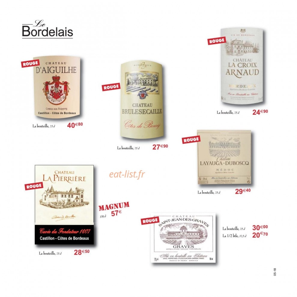 Le Bistrot D'Antoine — carte page 20