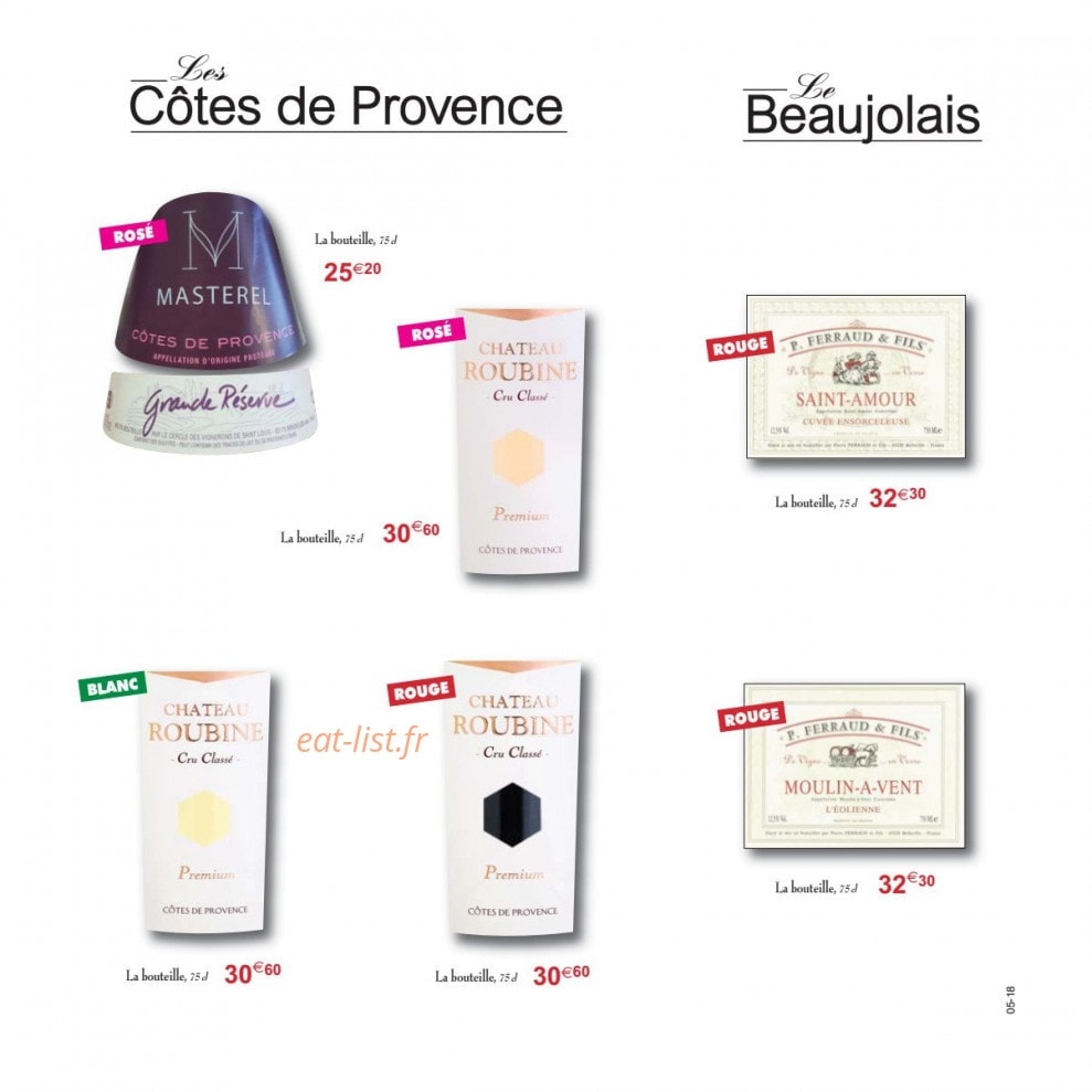 Le Bistrot D'Antoine — carte page 29
