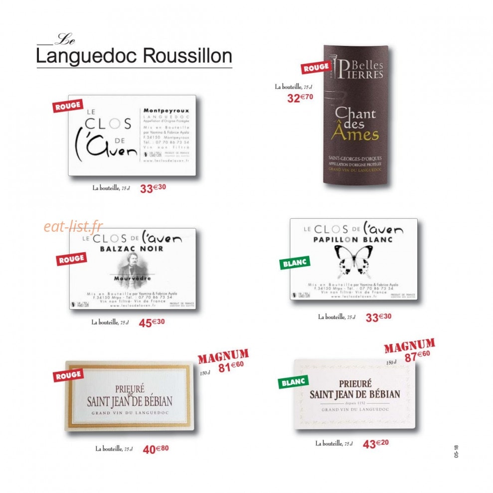 Le Bistrot D'Antoine — carte page 23