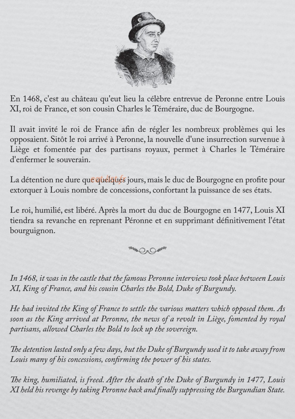 Le louis XI — carte page 15