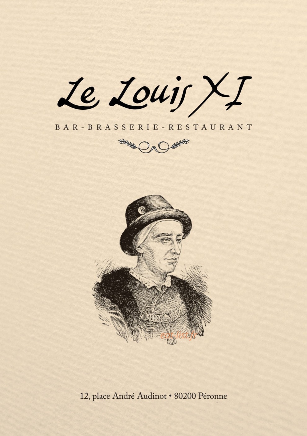 Le louis XI — carte page 1