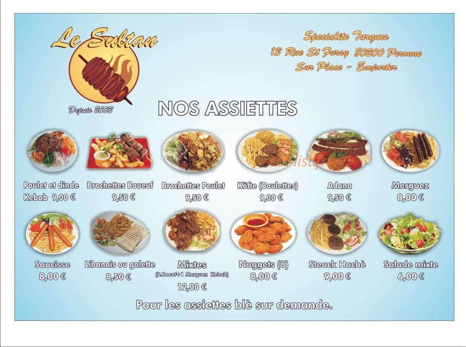 Le Sultan — carte page 1