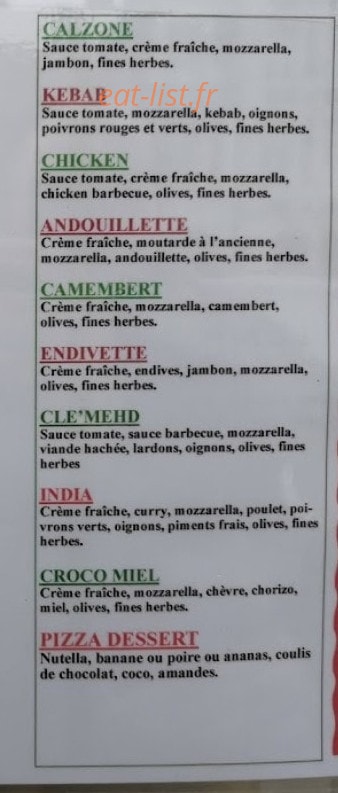 Pizz'Arif — carte page 3