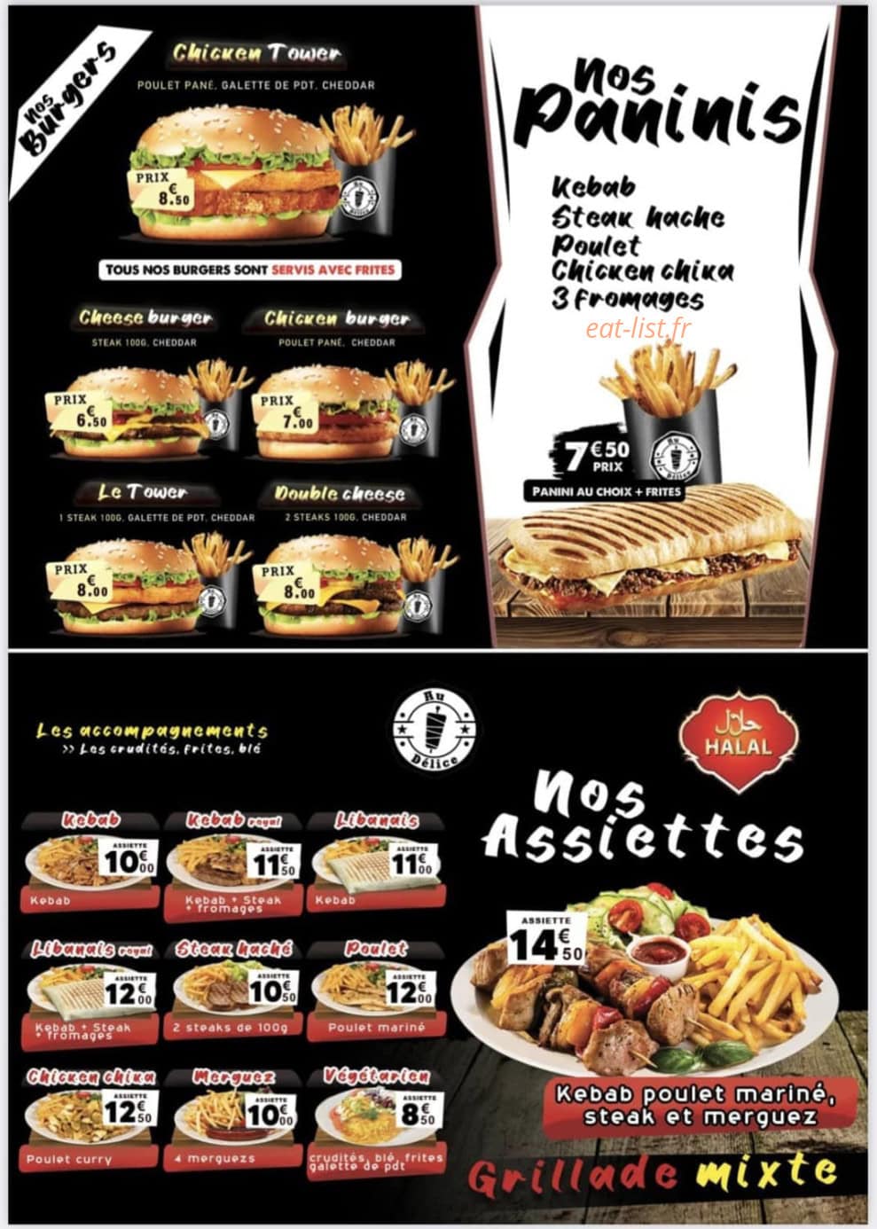 Au Délice — carte page 2