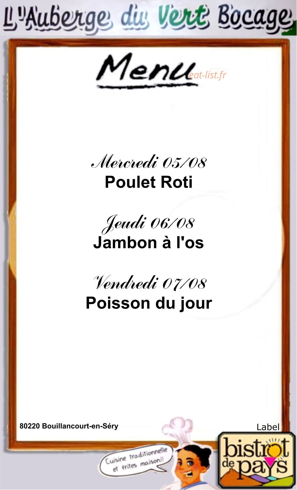 Le vert bocage — carte page 1
