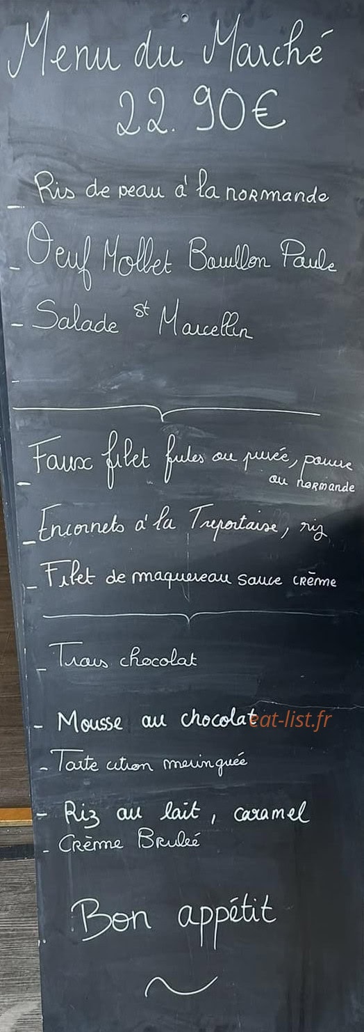 Le Bistrot 24 — carte page 1