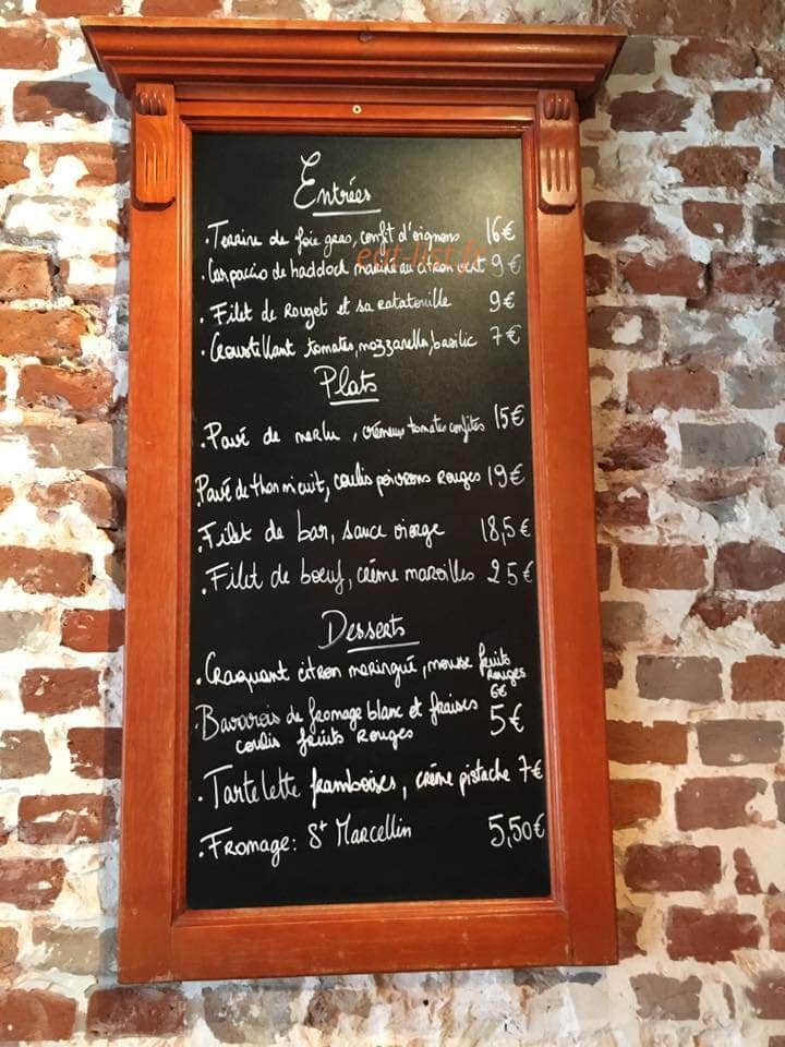 A L Ardoise A Saint Valery Sur Somme Carte Menu Et Photos