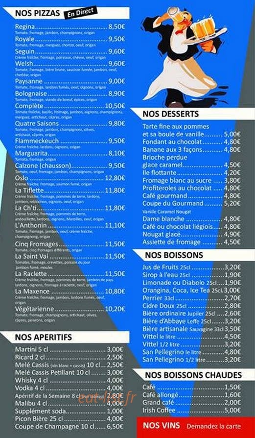 Brasserie du centre — carte page 2