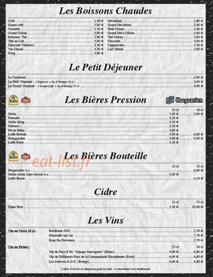 brasserie du mini golf — carte page 3